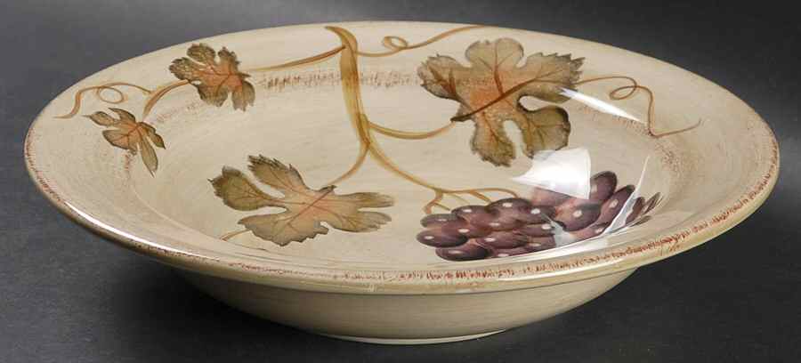 Vineyard Rim Soup Bowl by Tabletops Unlimited-1