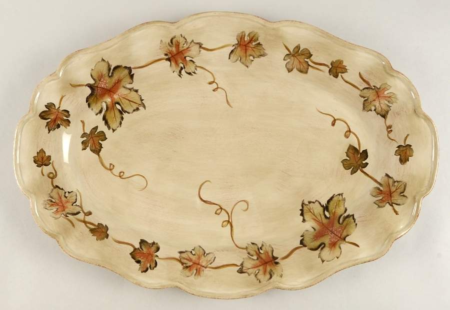 Vineyard 21" Oval Serving Platter by Tabletops Unlimited-1