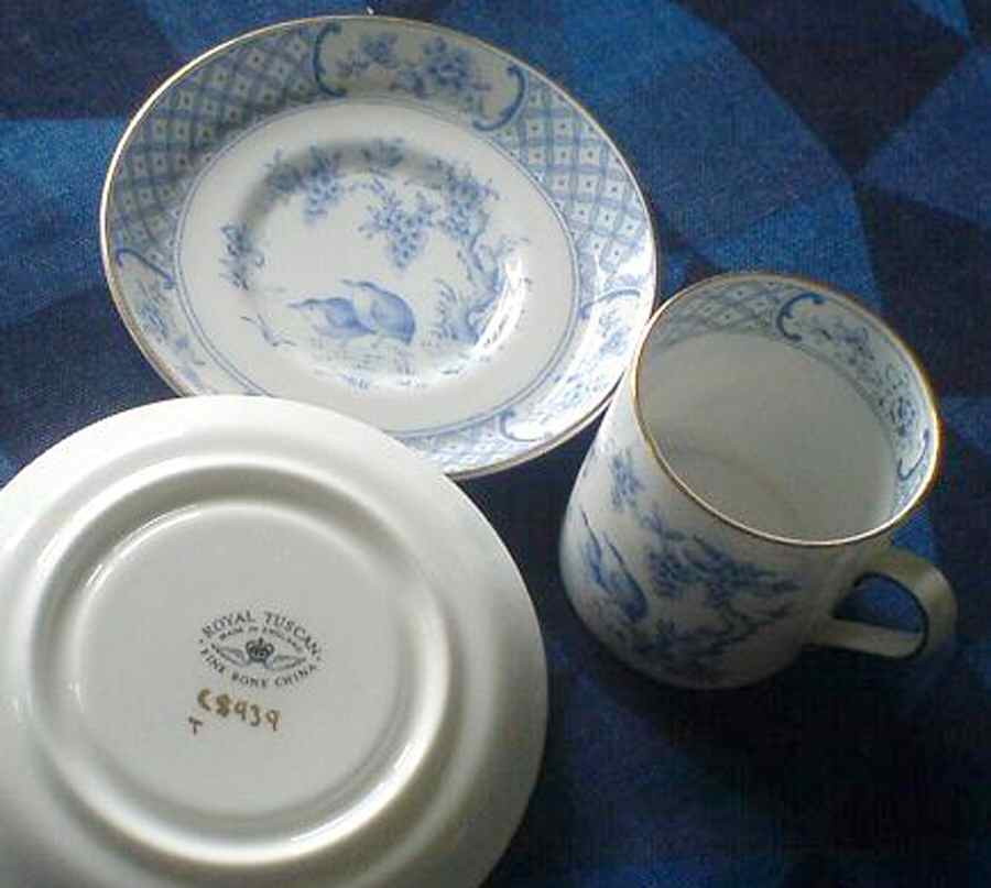 C8939 Flat Demitasse Cup & Saucer Set by Tuscan - Royal Tuscan-1