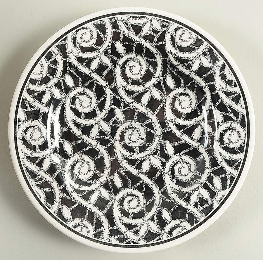 Molanco Black Salad/Dessert Plate by Tabletops Unlimited-1