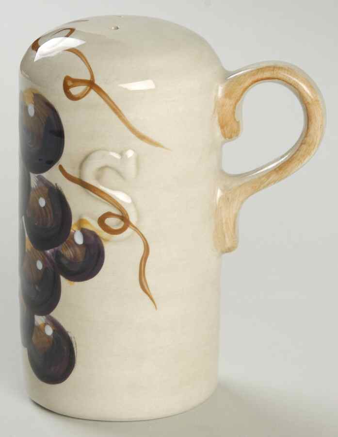 Napa (No Words, Grapes) Handled Salt Shaker by Tabletops Unlimited-1