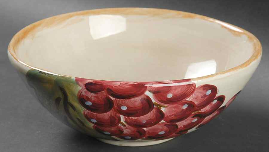 Napa (No Words, Grapes) Individual Salad Bowl by Tabletops Unlimited-1