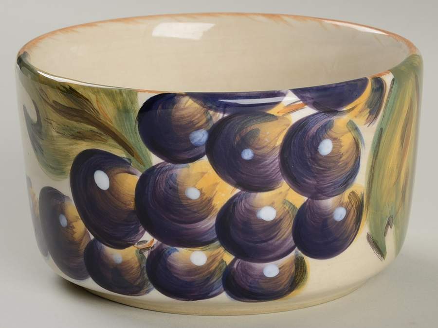 Napa (No Words, Grapes) Dip Bowl (for Dip and Spreader) by Tabletops Unlimited-1