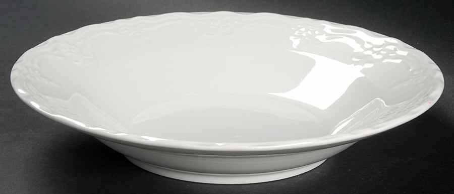 Versailles White Large Rim Soup Bowl by Tabletops Unlimited-1