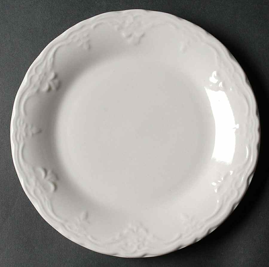 Versailles White Salad Plate by Tabletops Unlimited-1