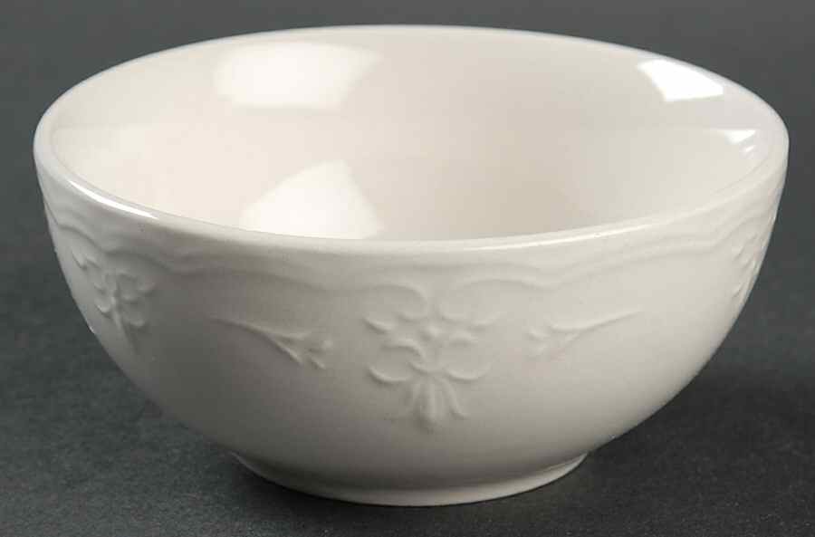 Versailles White Fruit/Dessert (Sauce) Bowl by Tabletops Unlimited-1