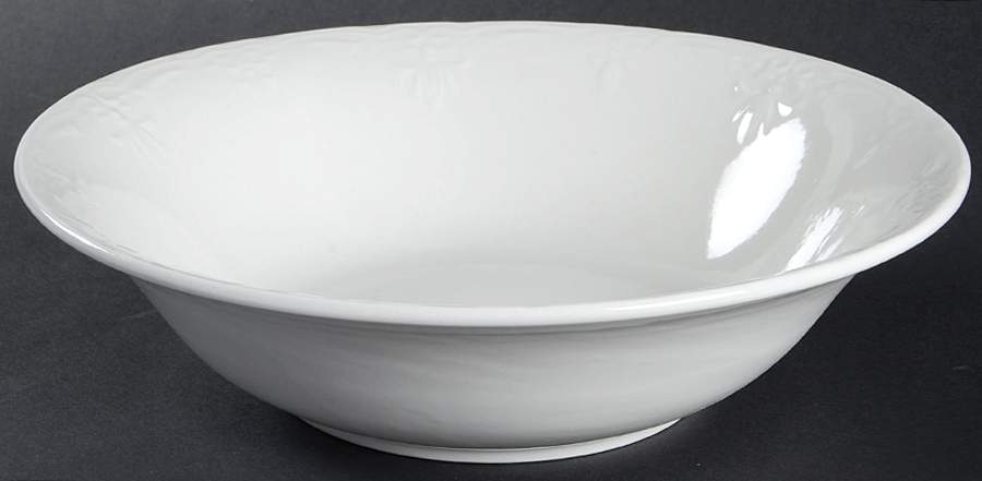 Versailles White 9" Round Vegetable Bowl by Tabletops Unlimited-1