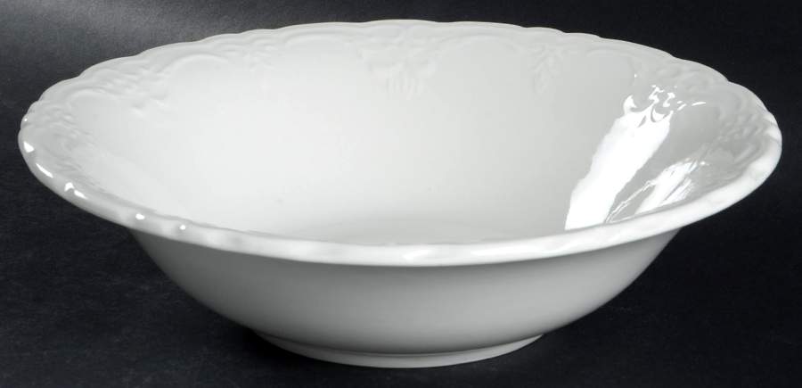 Versailles White 10" Round Vegetable Bowl by Tabletops Unlimited-1