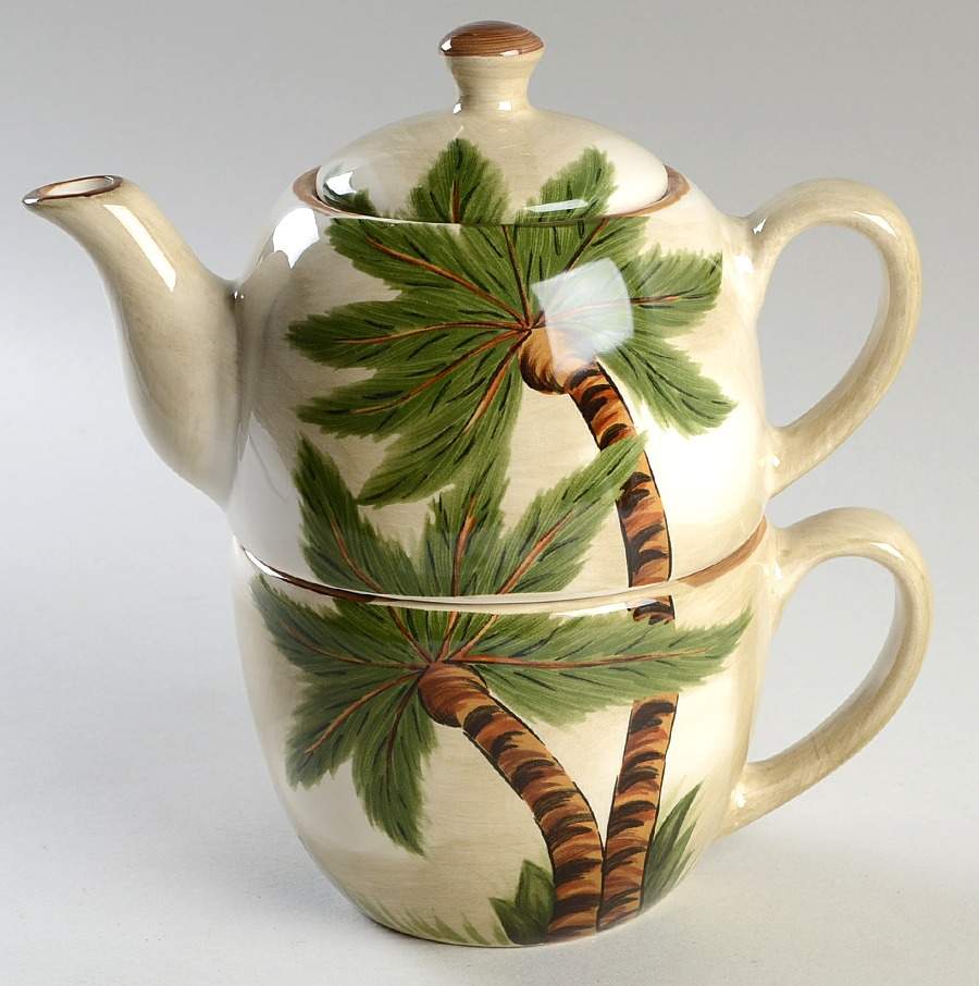 Kona Individual Teapot & Lid with Cup by Tabletops Unlimited-1