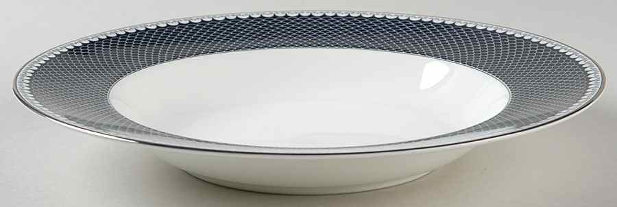 Marielle Indigo Large Rim Soup Bowl by Thomas O'Brien-1