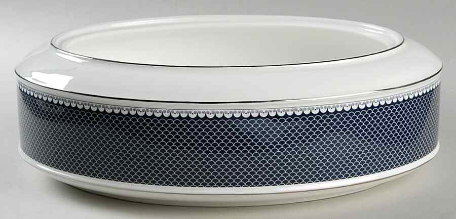 Marielle Indigo 4 Qt Oval Casserole No Lid by Thomas O'Brien-1