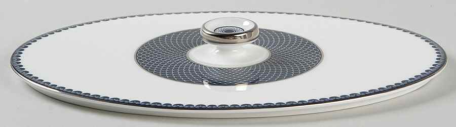 Marielle Indigo Lid for 4 Qt Oval Casserole by Thomas O'Brien-1