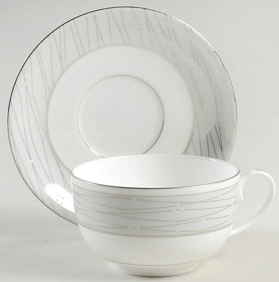 Tilden Lace Dove Flat Cup & Saucer Set by Thomas O'Brien-1