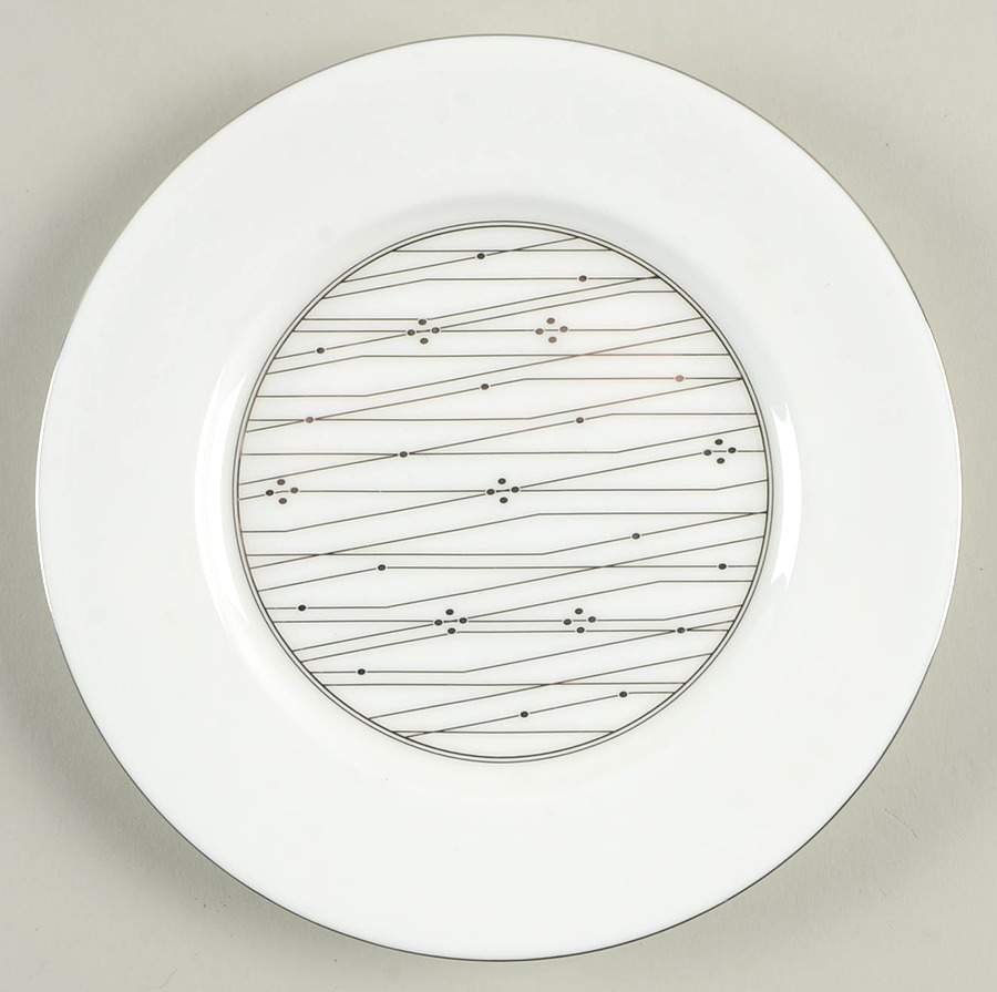 Tilden Lace Platinum Bread & Butter Plate by Thomas O'Brien-1