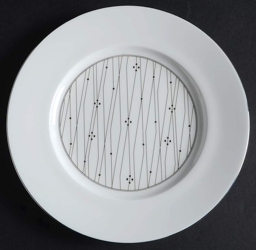 Tilden Lace Platinum Salad Plate by Thomas O'Brien-1