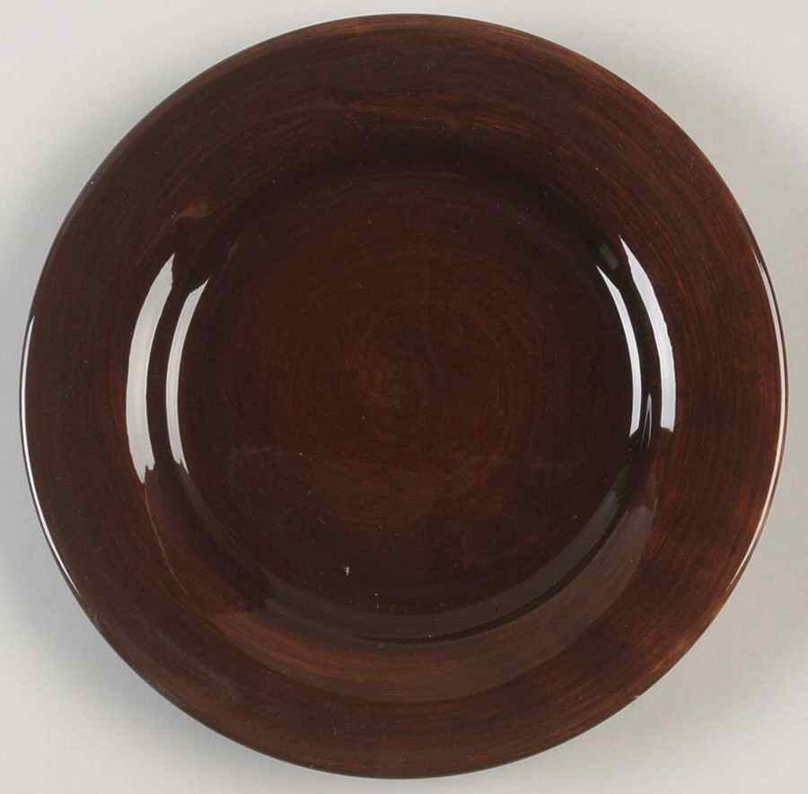 Avellino Chocolate Salad Plate by Tabletops Unlimited-1