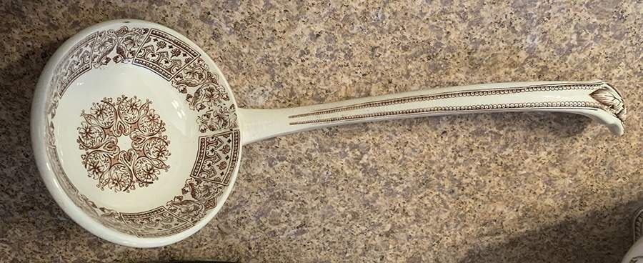 Panel Brown Tureen Ladle by Thomas Booth-1