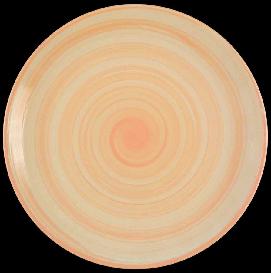 Swirl Butter Yellow Dinner Plate by Tabletops Unlimited-1