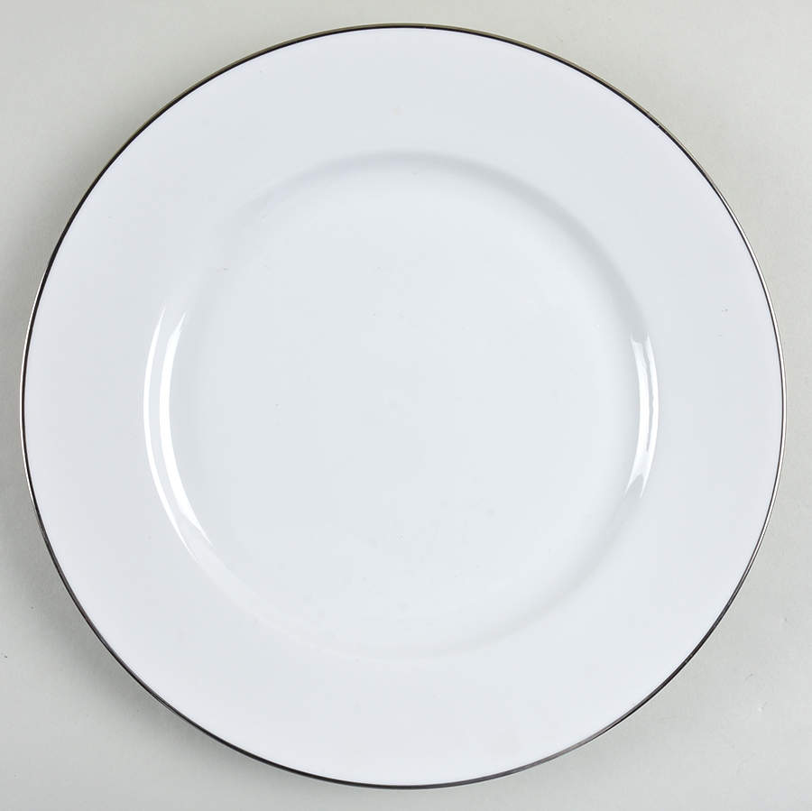 Silver Line Dinner Plate by Ten Strawberry Street-1