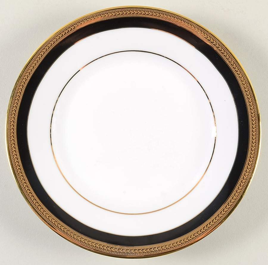 Sahara Black Salad/Dessert Plate by Ten Strawberry Street-1