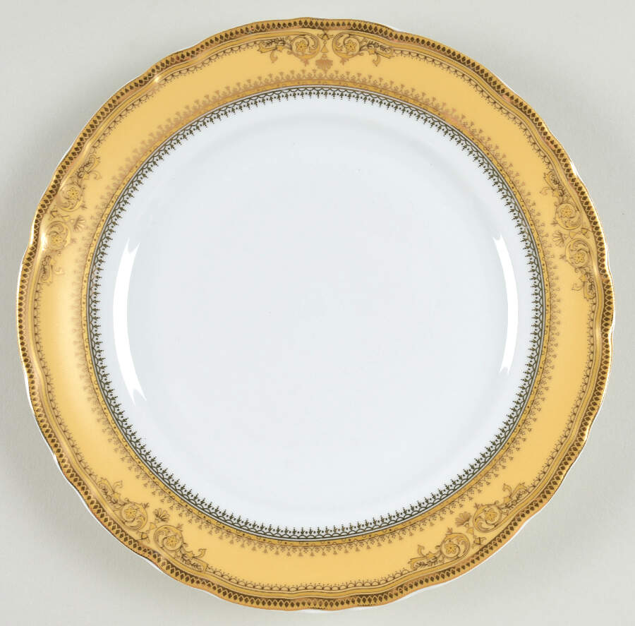 Vanessa Gold Salad/Dessert Plate by Ten Strawberry Street-1