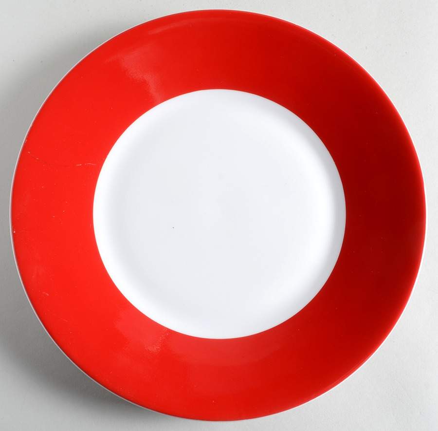 Soho Red Dinner Plate by Ten Strawberry Street-1