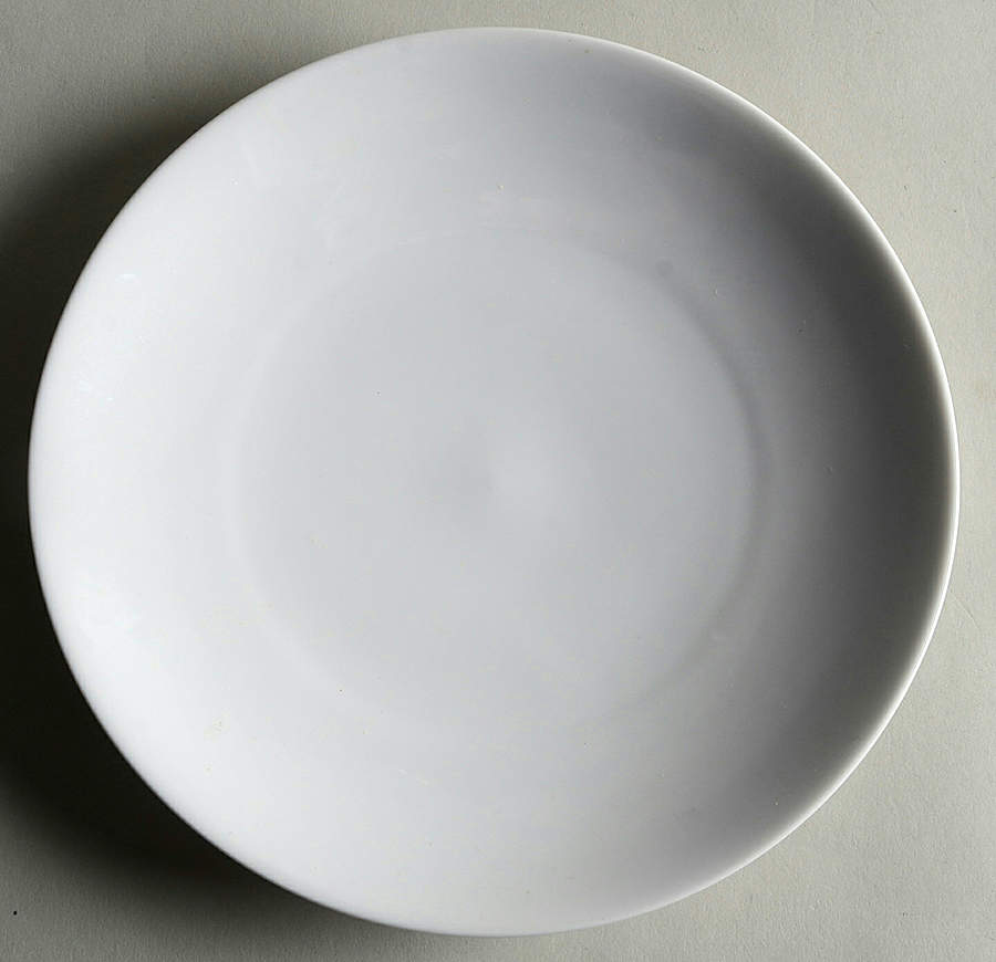 Royal Coupe White (Oversized) Salad Plate by Ten Strawberry Street-1