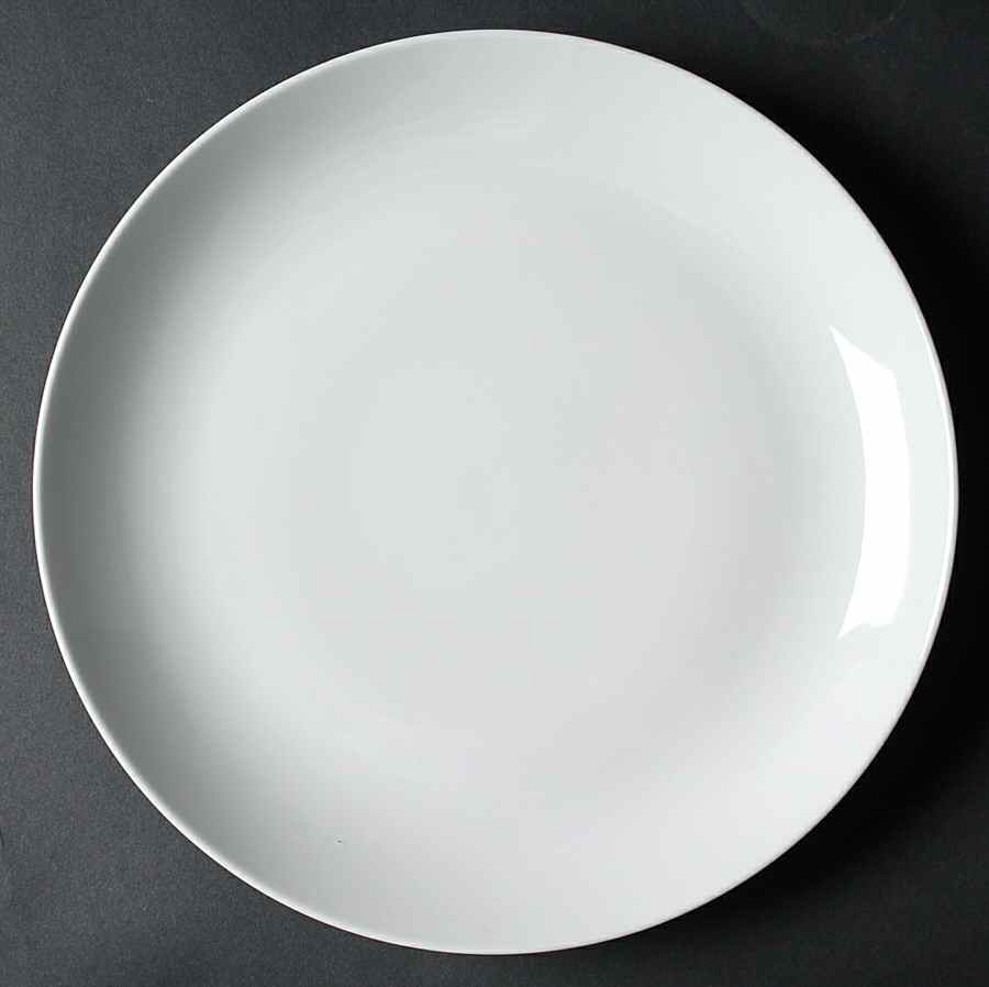 Royal Coupe White (Oversized) Dinner Plate by Ten Strawberry Street-1