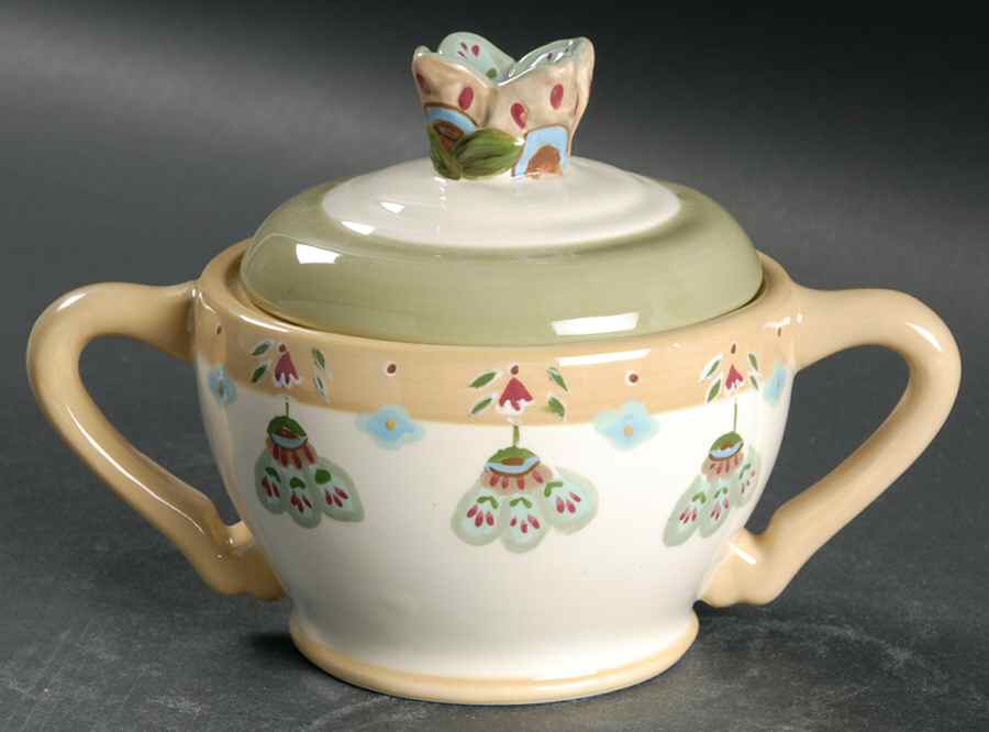 Sweet Cecily Sugar Bowl & Lid by Tracy Porter-1