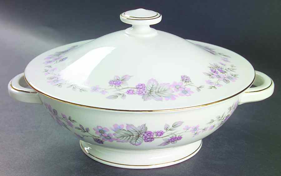 Amethyst Round Covered Vegetable by Thomas-1