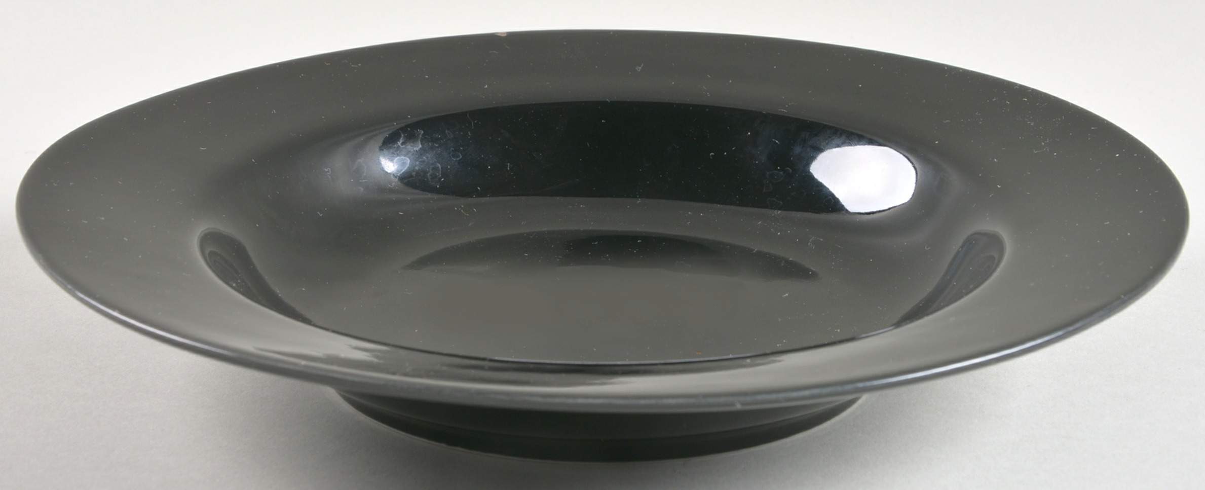 Black Rim Large Rim Soup Bowl by Ten Strawberry Street-1