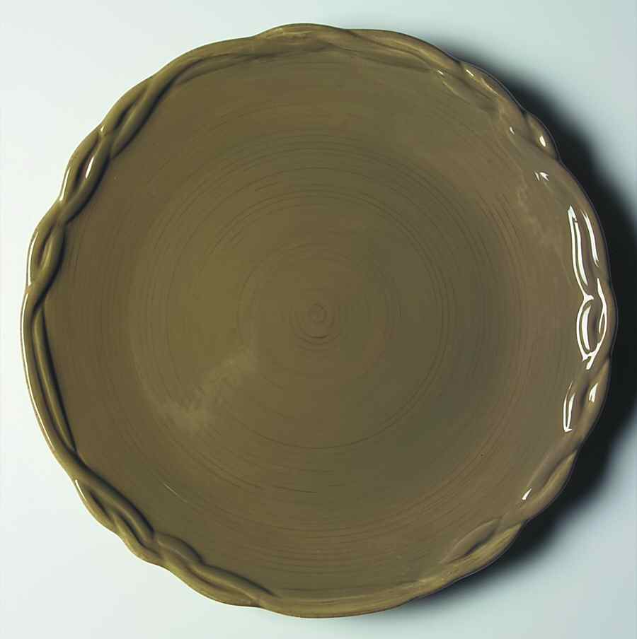 Octavia Hill (Solid Green) Dinner Plate by Tracy Porter-1