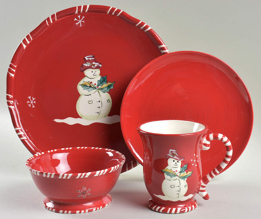 Jolly Ol Snowy 4 Piece Place Setting by Tracy Porter-1