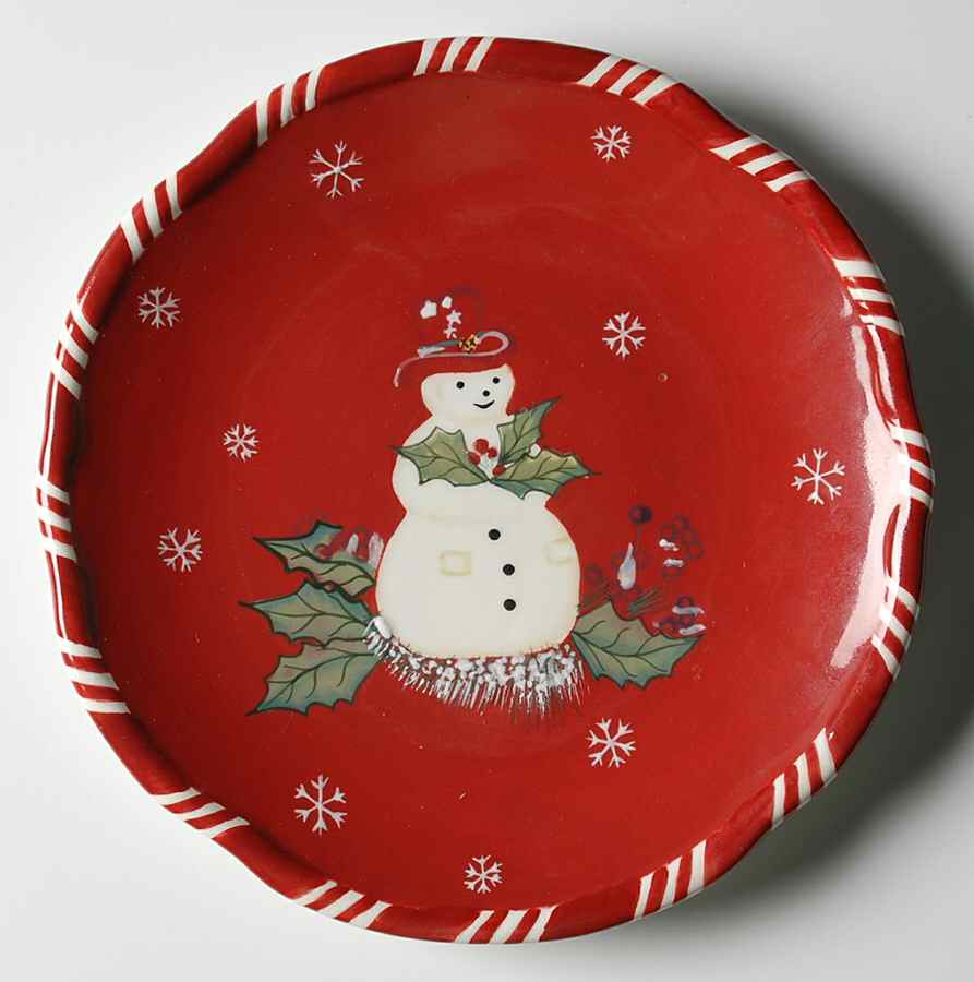 Jolly Ol Snowy Salad Plate by Tracy Porter-1