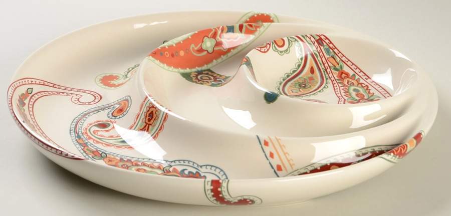 Misto Multi Paisley 1 Piece Chip & Dip by Tabletops Unlimited-1