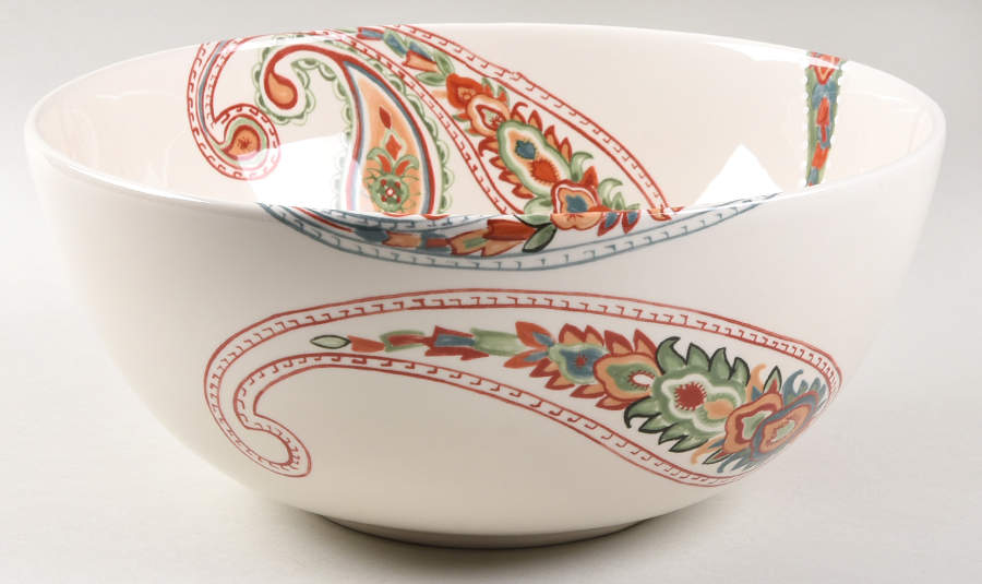 Misto Multi Paisley 10" Large Salad Serving Bowl by Tabletops Unlimited-1
