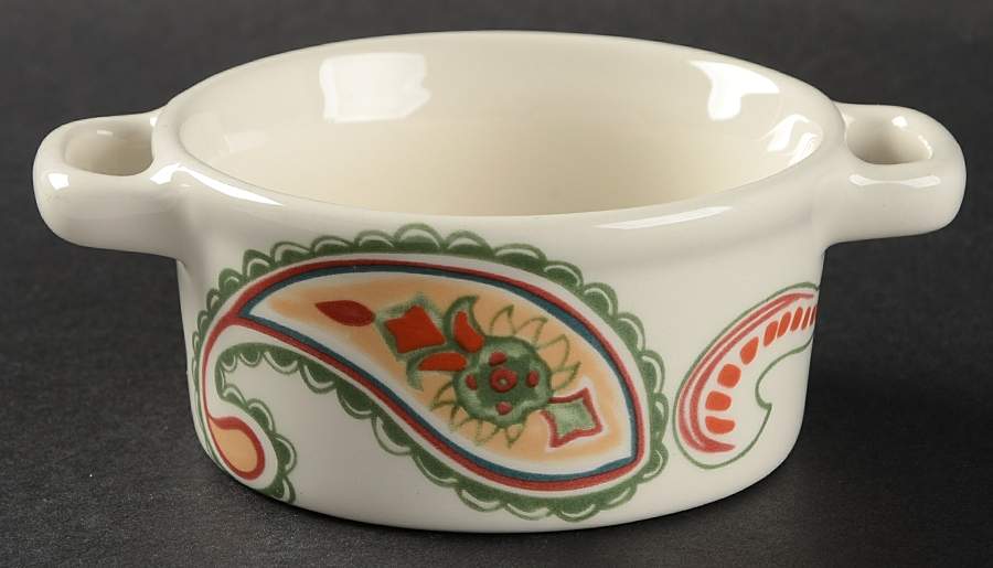 Misto Multi Paisley Individual Casserole No Lid by Tabletops Unlimited-1