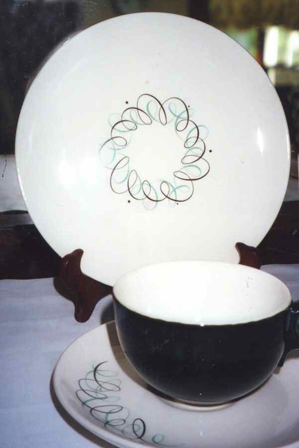 TST727 Flat Cup & Saucer Set by Taylor, Smith & Taylor (Ts&T)-1