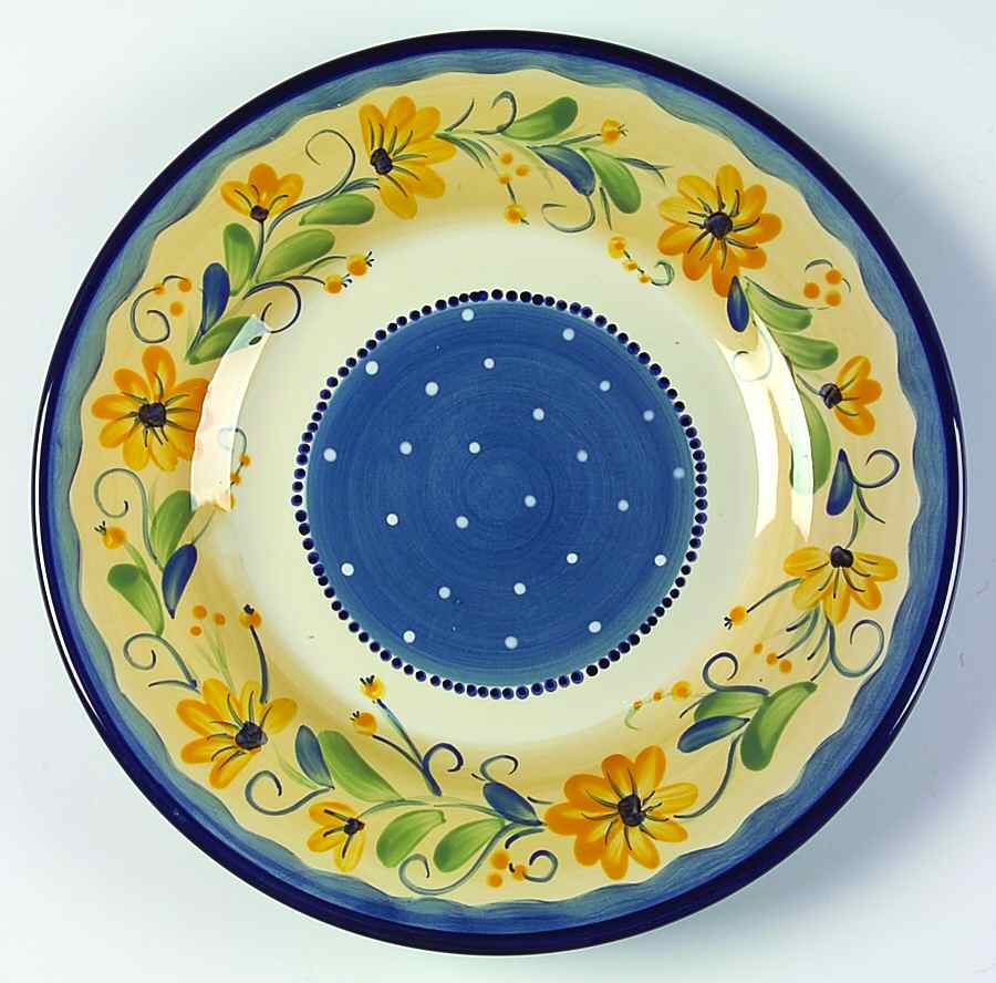 Bella Flora Large Dinner Plate by Tabletops Unlimited-1