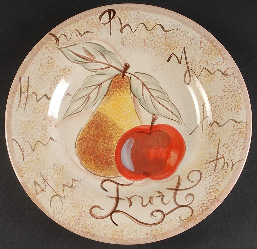 Napa (Words, Fruit) Dinner Plate by Tabletops Unlimited-1