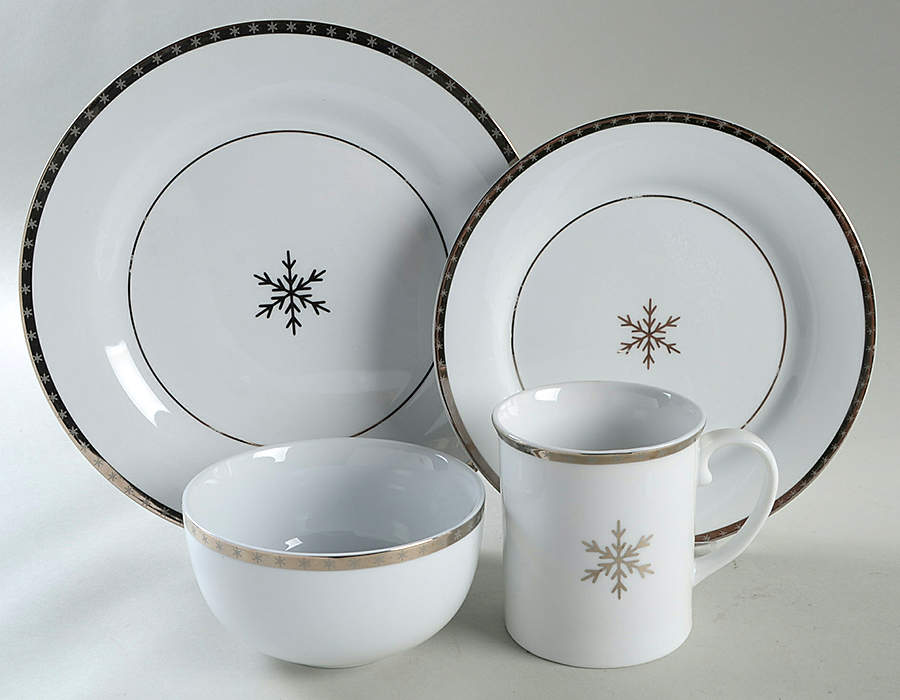 Arctic Solstice Snowflake 4 Piece Place Setting by Target-1