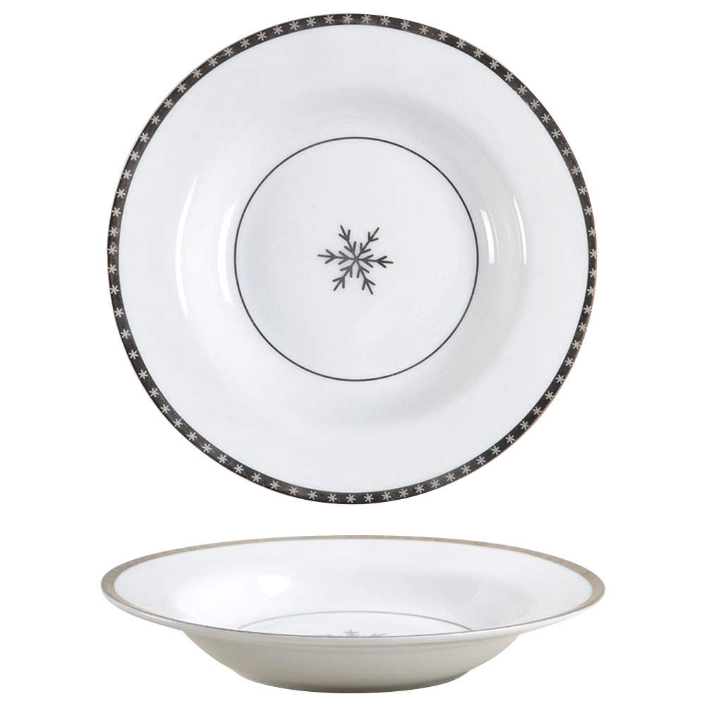 Arctic Solstice Snowflake Large Rim Soup Bowl by Target-1