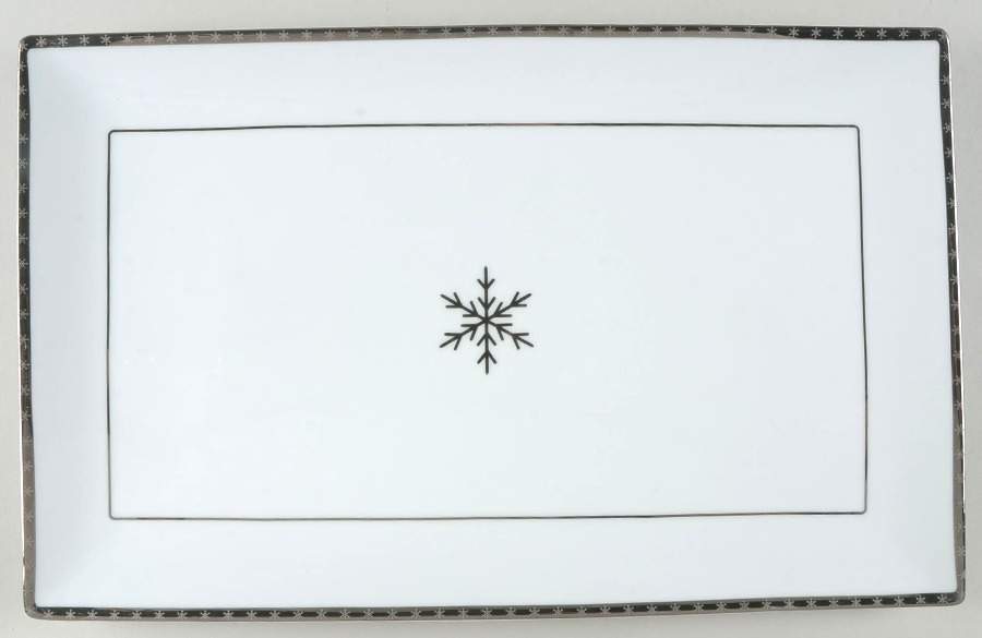 Arctic Solstice Snowflake 16" Rectangular Serving Platter by Target-1
