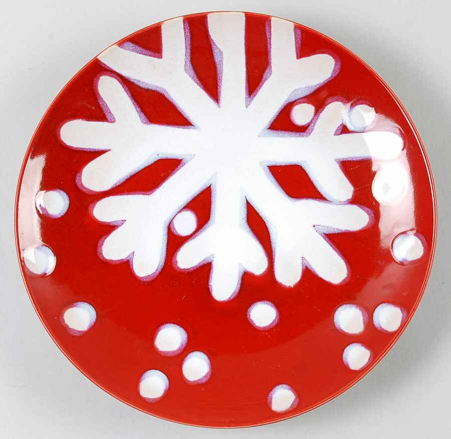 Snowflake Salad/Dessert Plate by Target-1