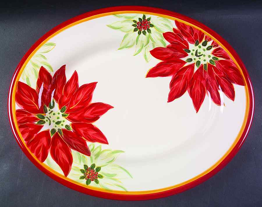 Celebration 18" Oval Serving Platter by Tabletops Unlimited-1