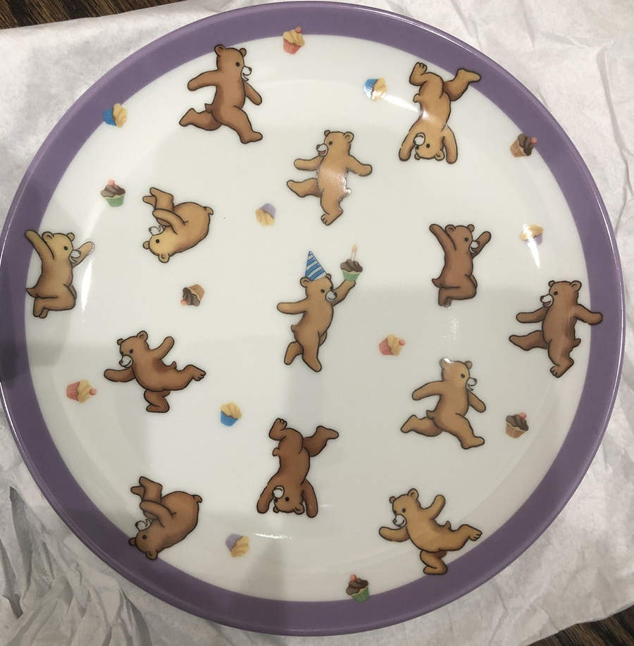 Alphabet Bears Child's Plate by Tiffany-1