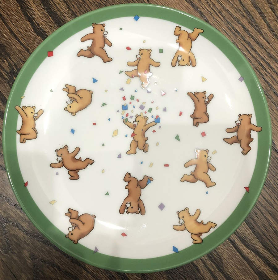 Alphabet Bears Child's Plate by Tiffany-1