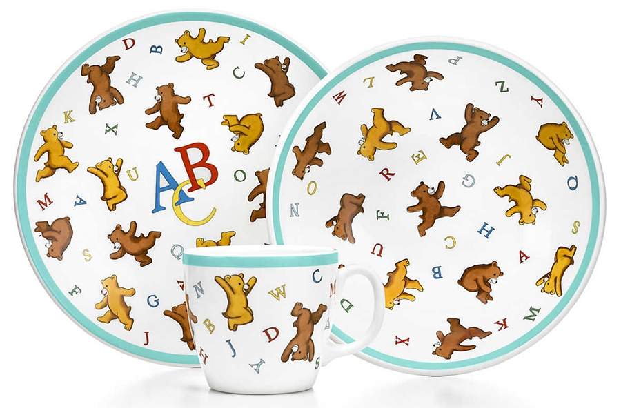Alphabet Bears Child's Plate by Tiffany-1