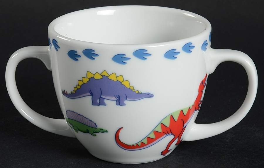 Dinosaurs Child's 2 Handled Mug by Tiffany-1
