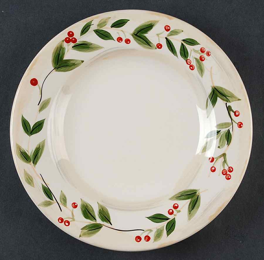 Holly Berry Salad/Dessert Plate by Tabletops Unlimited-1